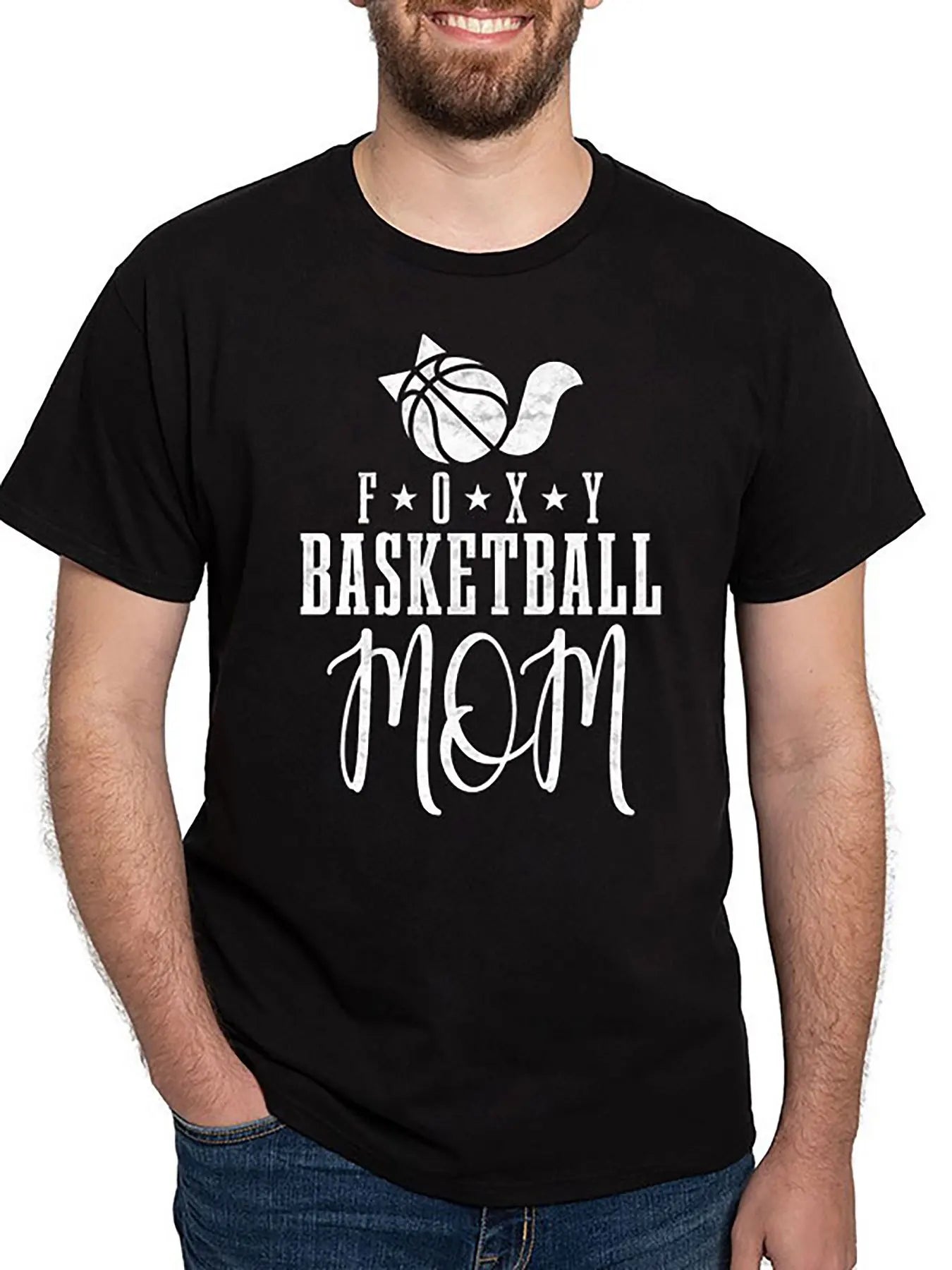 Foxy Basketball Player Mom, Men's Short Sleeve Graphic T-shirt