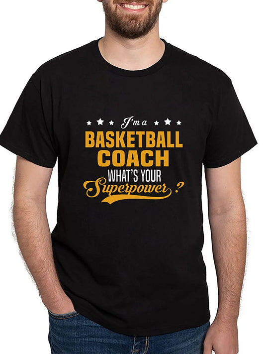 Basketball Coach Men’s Short Sleeve Graphic T-shirt