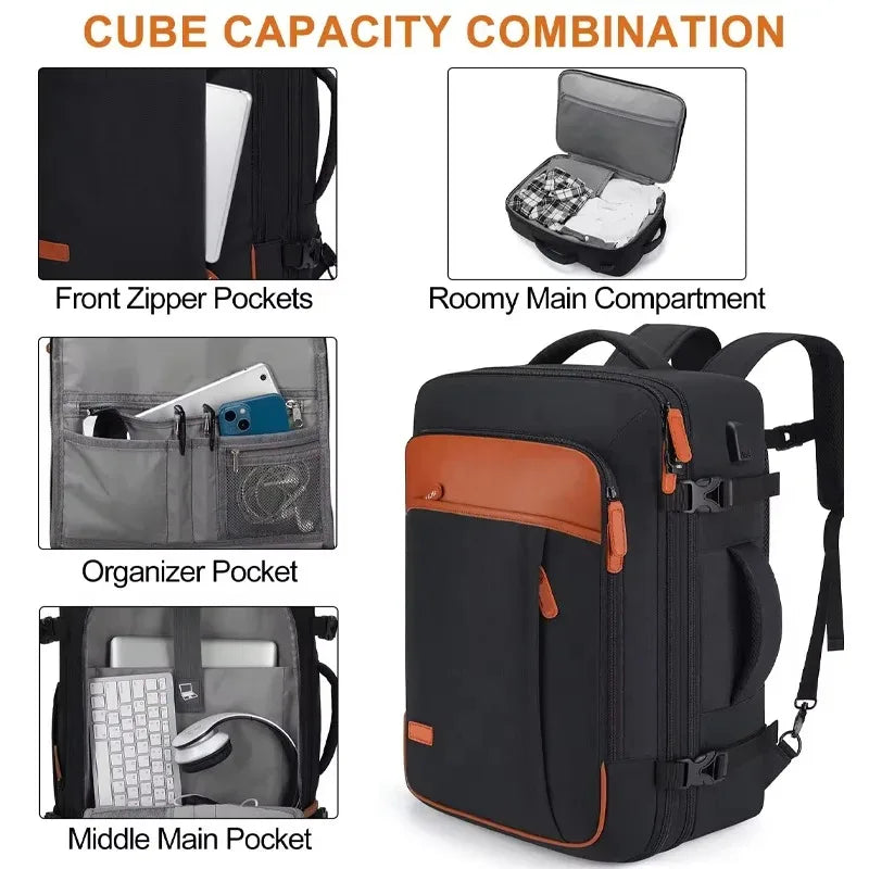 40L Expandable Waterproof Luggage/Computer Backpack
